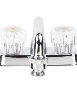 Plumb Works® Two Handle Chrome Laundry/Utility Sink Faucet -Plumb Works Shop 6731398 011PW5261CP F