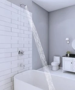 PlumbWorks Plumb Works® Bardwell™ One-Handle 1-Spray Polished Chrome Bathtub Shower Faucet -Plumb Works Shop 6736000 IU LS