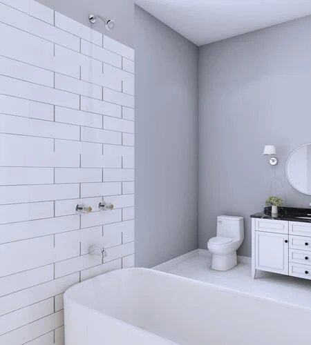 Plumb Works® Bardwell™ Two-Handle 1-Spray Polished Chrome Bathtub Shower Faucet PlumbWorks Plumb Works® Bardwell™ Two-Handle 1-Spray Polished Chrome Bathtub Shower Faucet -Plumb Works Shop 6736001 SC LS 45