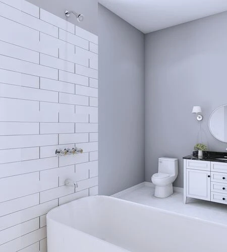 PlumbWorks Plumb Works® Bardwell™ Three-Handle 1-Spray Polished Chrome Bathtub Shower Faucet 7 PlumbWorks Plumb Works® Bardwell™ Three-Handle 1-Spray Polished Chrome Bathtub Shower Faucet - Image 5