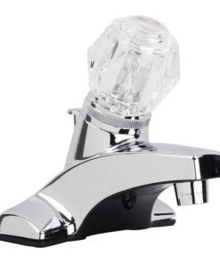Plumb Works® One-Handle 4" Centerset Chrome Bathroom Faucet