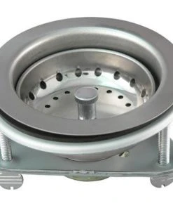 Plumb Works® Chrome Thumb Screw Kitchen Sink Strainer Basket