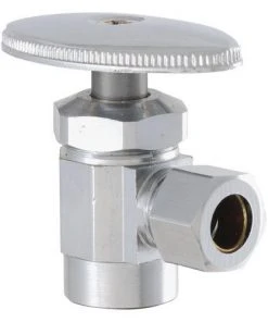 Plumb Works® 1/2" Sweat X 3/8" OD Compression Angle Valve