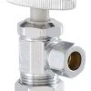 Plumb Works® 5/8" OD Compression X 3/8" OD Compression Angle Valve -Plumb Works Shop 682 4031