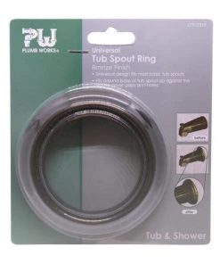 Plumb Works® Oil-Rubbed Bronze Tub Spout Trim Ring -Plumb Works Shop 9DM10735 Package