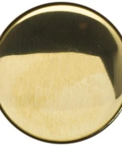 PF Waterworks Plumb Works® Polished Brass Jumbo Pop-Up Bathroom Sink Drain Stopper Replacement Cover