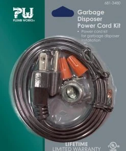 Plumb Works® Black Garbage Disposal Power Cord Installation Kit